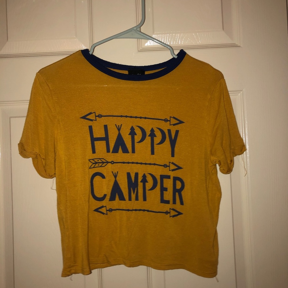 rue 21 size xs yellow short sleeve tshirt